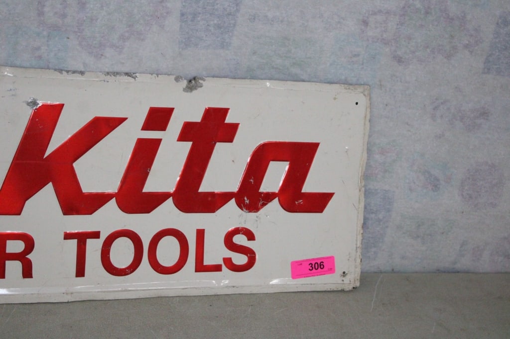 Makita power Tools Metal Store Display Sign - 4