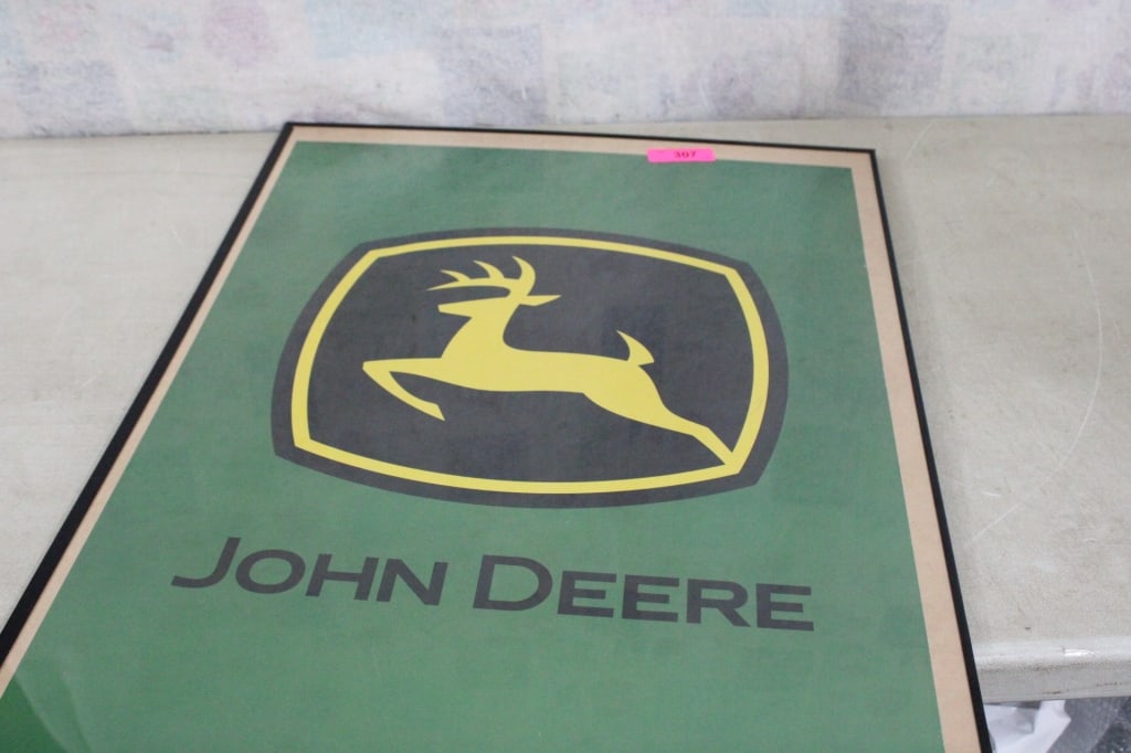 John Deere 2 Legged Deer Framed Poster - 10