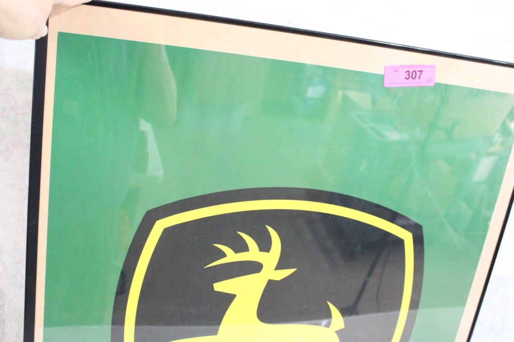 John Deere 2 Legged Deer Framed Poster - 2