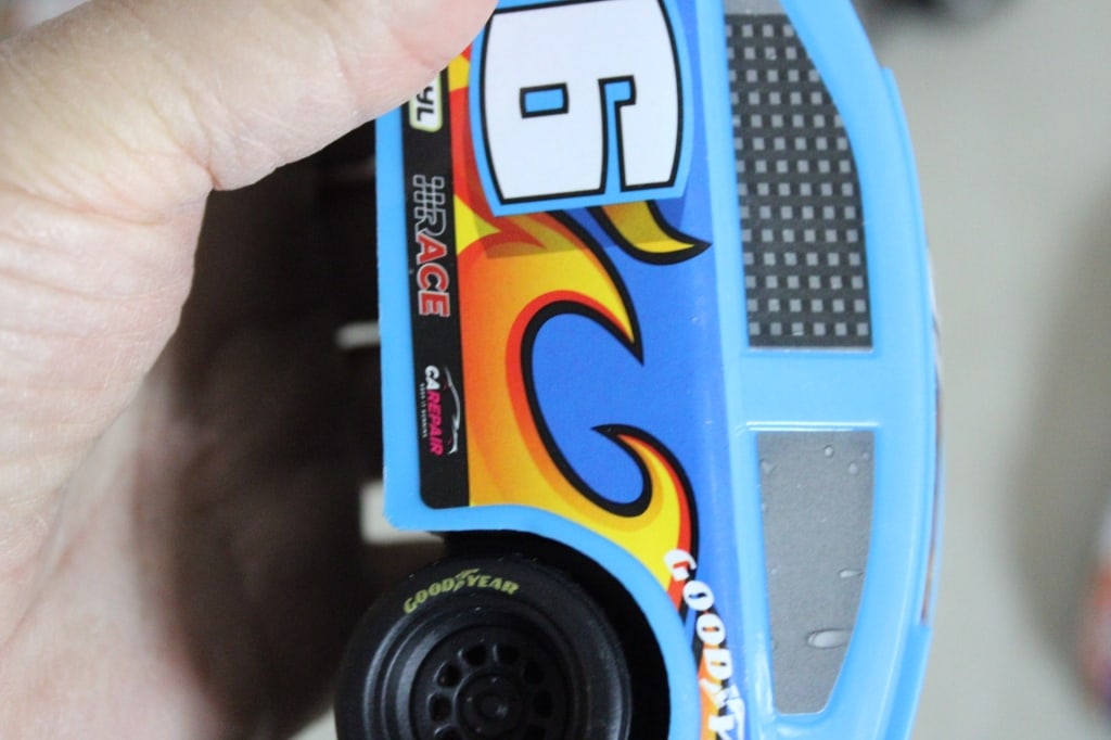 Ertl Pressed Steel Nascar Car Hauler & Race Cars - 10