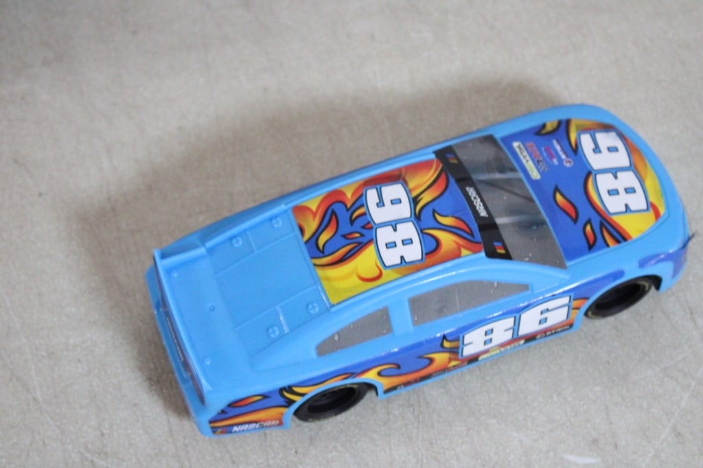 Ertl Pressed Steel Nascar Car Hauler & Race Cars - 9