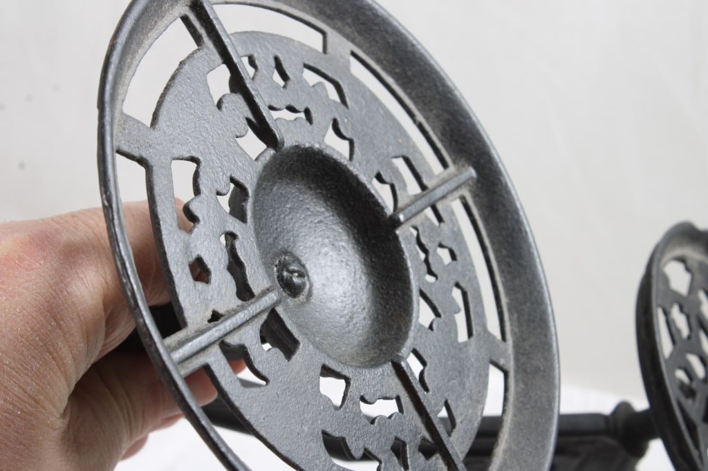 Cast Iron Wall Mounts & Sewing Baskets - 6