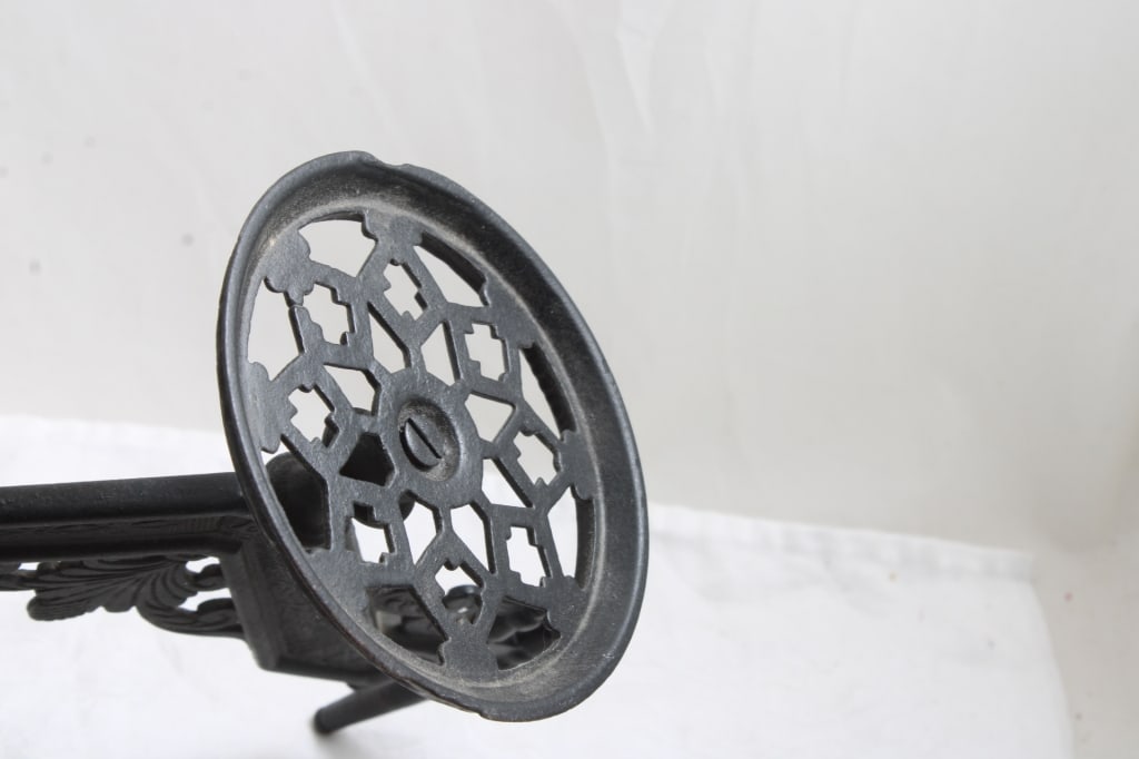 Cast Iron Wall Mounts & Sewing Baskets - 7