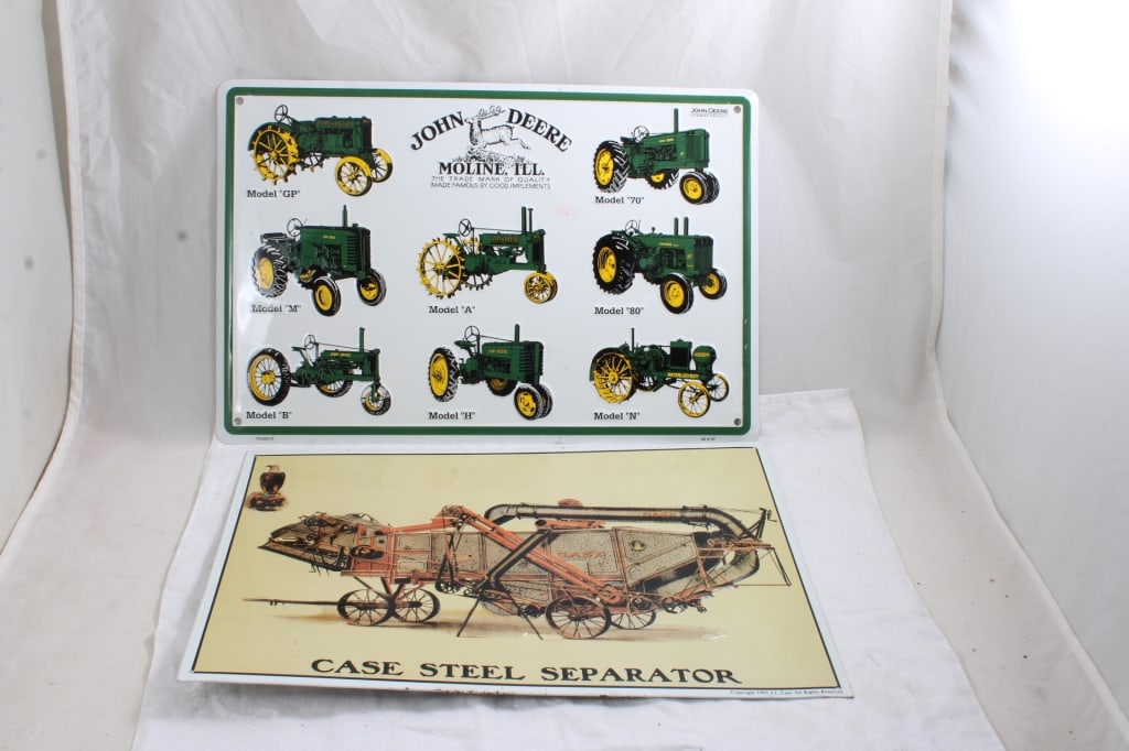John Deere & Case Separator Metal Signs (1 of 11)