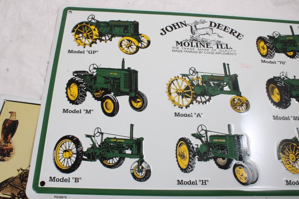 John Deere & Case Separator Metal Signs - 3