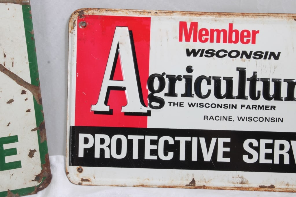 4-H Club Member & 2 Agriculturist Metal Signs - 3