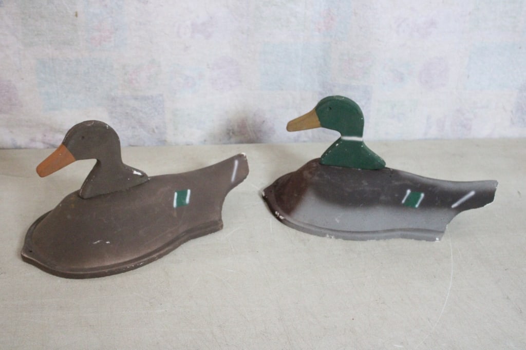 2 DU-ALL Styrofoam Duck Decoys, Albert Lea MN: 2 DU-ALL Styrofoam Duck Decoys, Albert Lea MN - Each 16.25" Long. Lot Size 16.25" x 9.5" x 6". 1 Lbs. All information and photos are intended to be as accurate as possible, but errors are