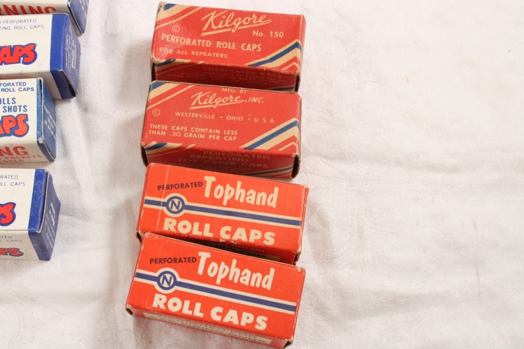 Vintage Roll Caps 18 Boxes Full & Sealed - 9