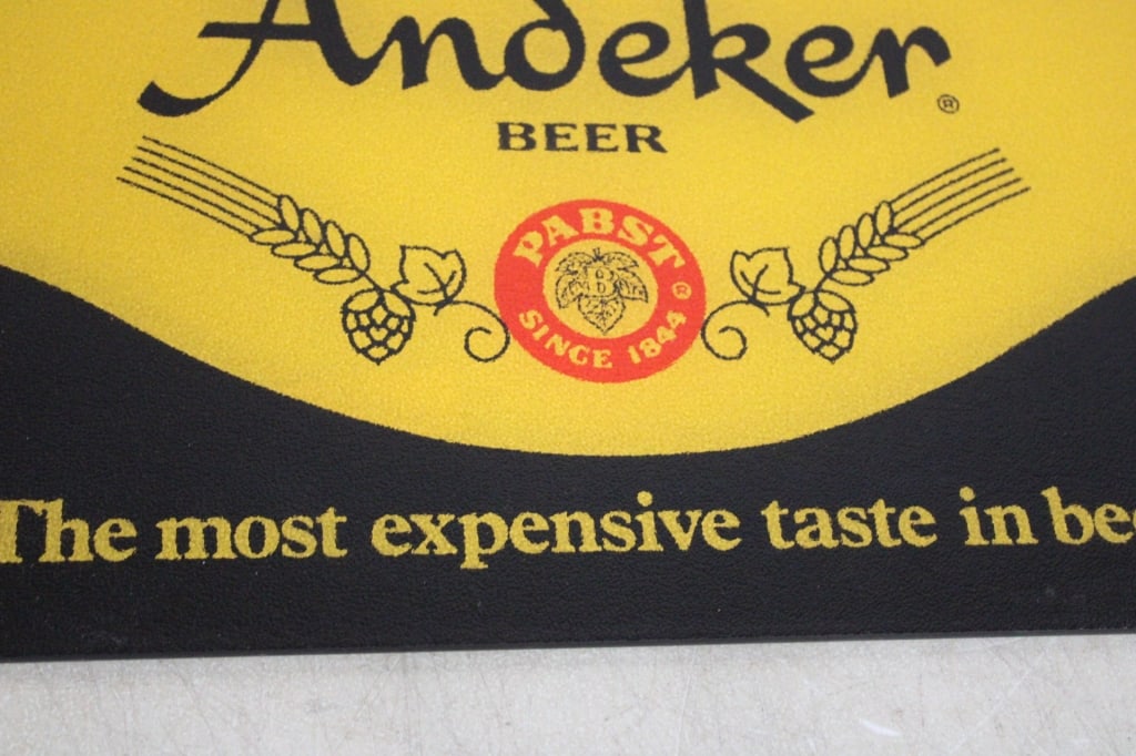 Andeker Pabst Beer Glass Sign - 4