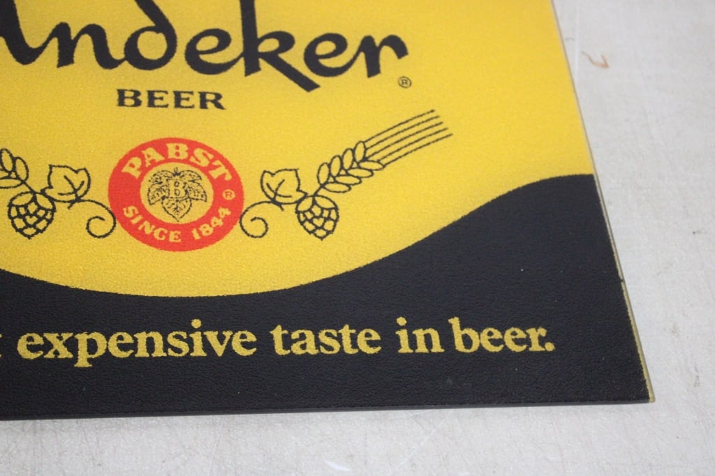Andeker Pabst Beer Glass Sign - 5