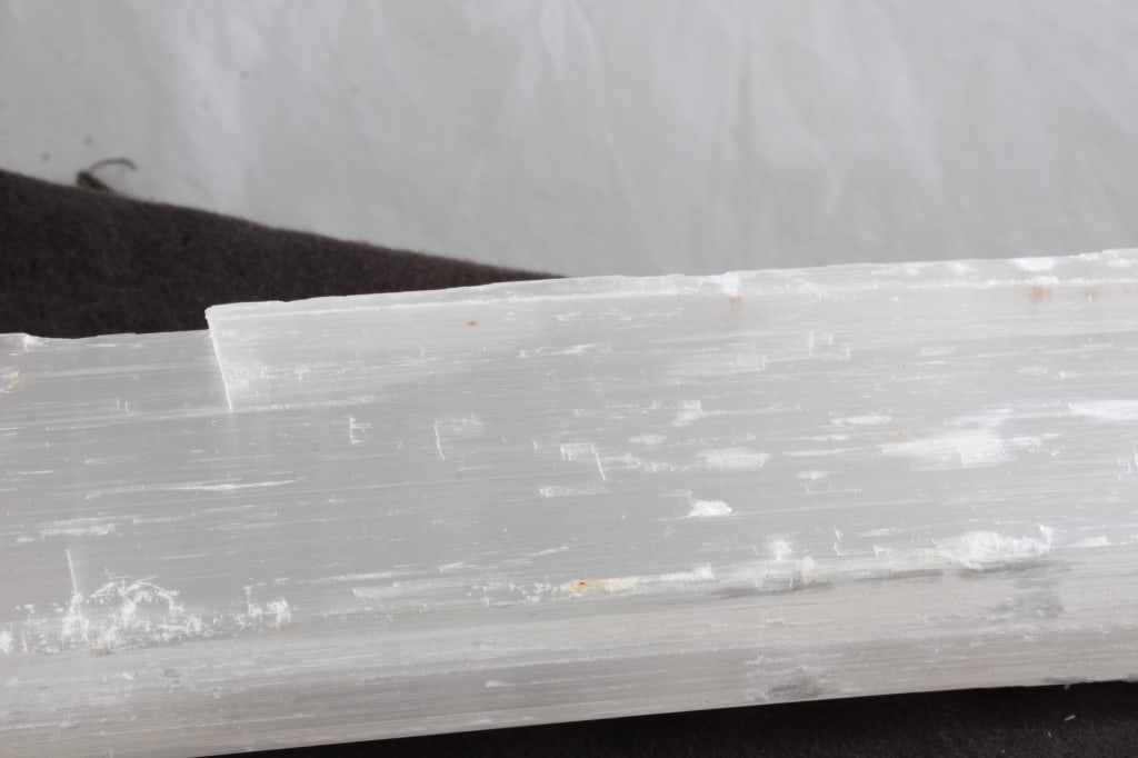 Gypsum Velvet Spar Selenite Crystal Morocco - 4