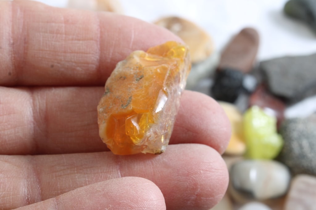 Several Gems- Green Chrysoprase, Lemon Citrine, - 20