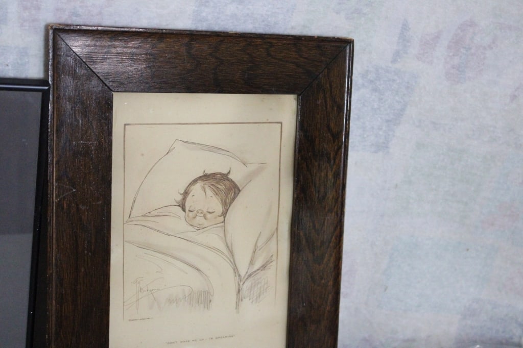 Grace Drayton Campbell Soup Kid Framed Drawing - 2