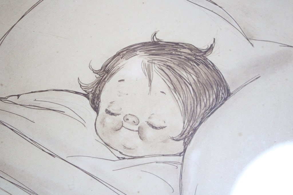 Grace Drayton Campbell Soup Kid Framed Drawing - 8