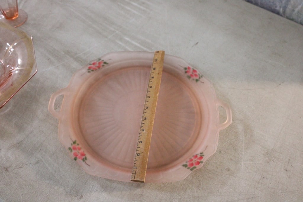 26 Pieces Pink Depression Glass - 17