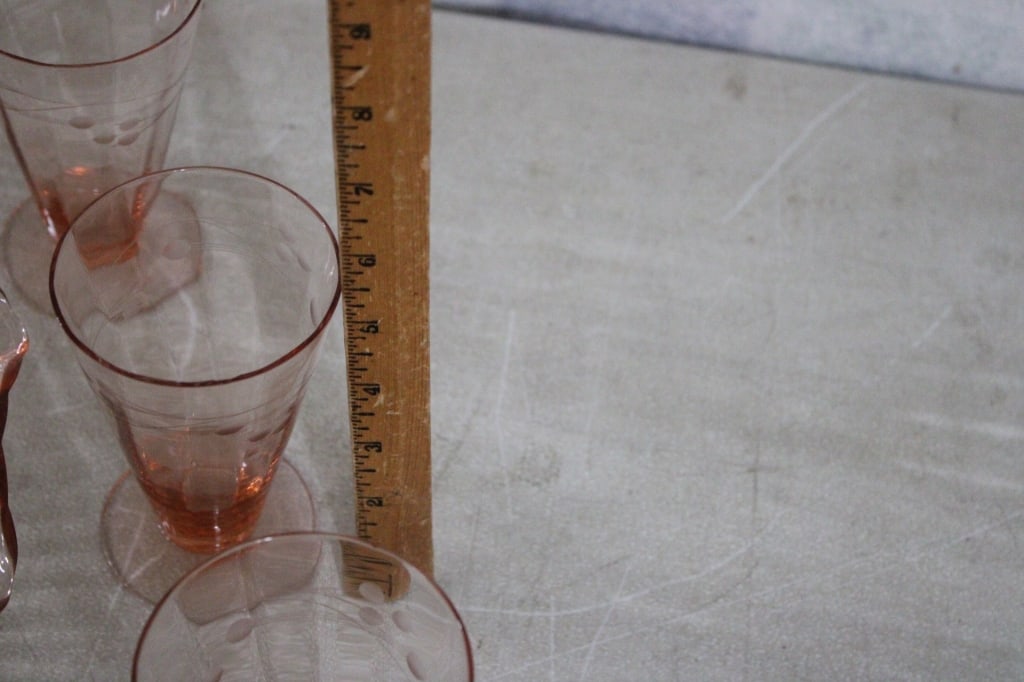 26 Pieces Pink Depression Glass - 19