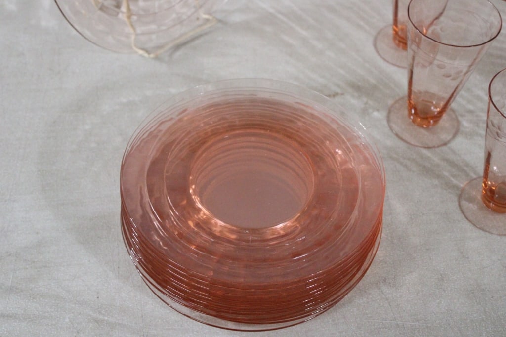 26 Pieces Pink Depression Glass - 3