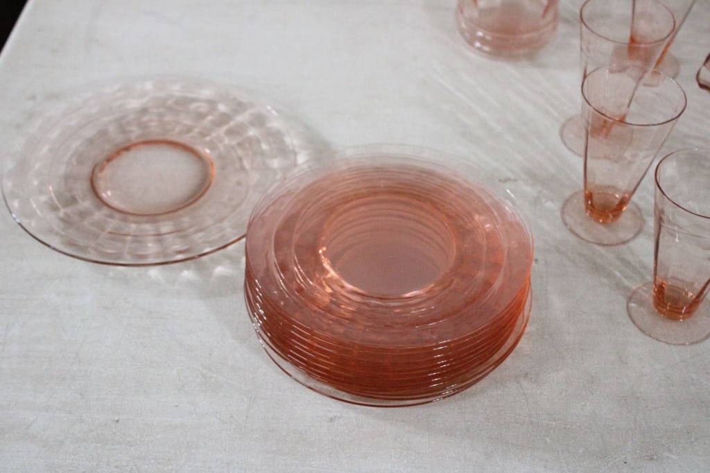 26 Pieces Pink Depression Glass - 4