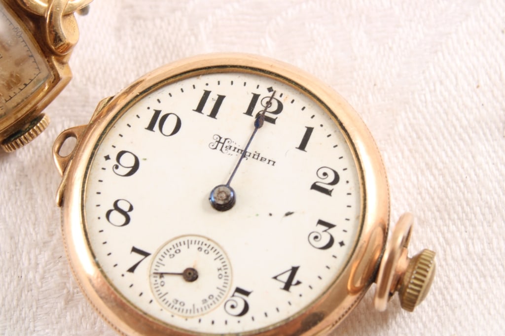 Hampden Pocket Watch 10k G.F., Elgin Deluxe G.F. - 3