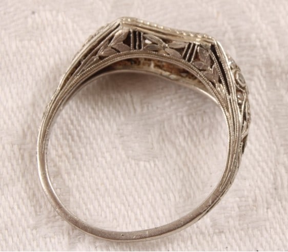 Tiffany & Co Platinum Ring With Diamonds 3.4grams - 12
