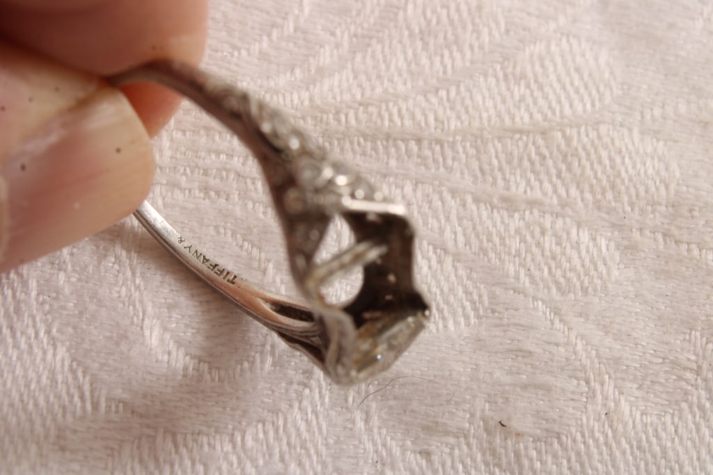 Tiffany & Co Platinum Ring With Diamonds 3.4grams - 8
