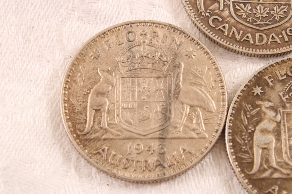 3 Foreign Silver Coins - 5