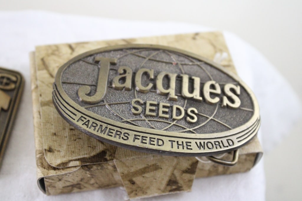 6 Brass & Pewter Vintage Belt Buckles - 12