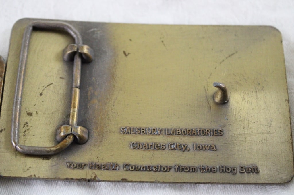 6 Brass & Pewter Vintage Belt Buckles - 16