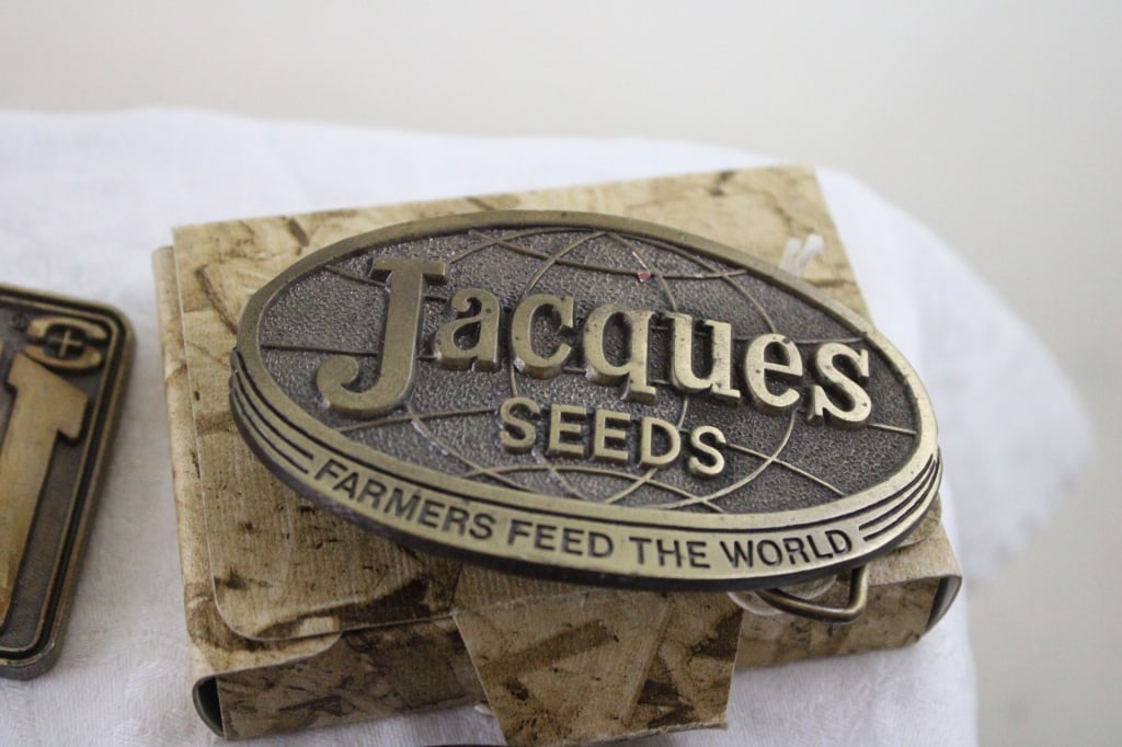 6 Brass & Pewter Vintage Belt Buckles - 4