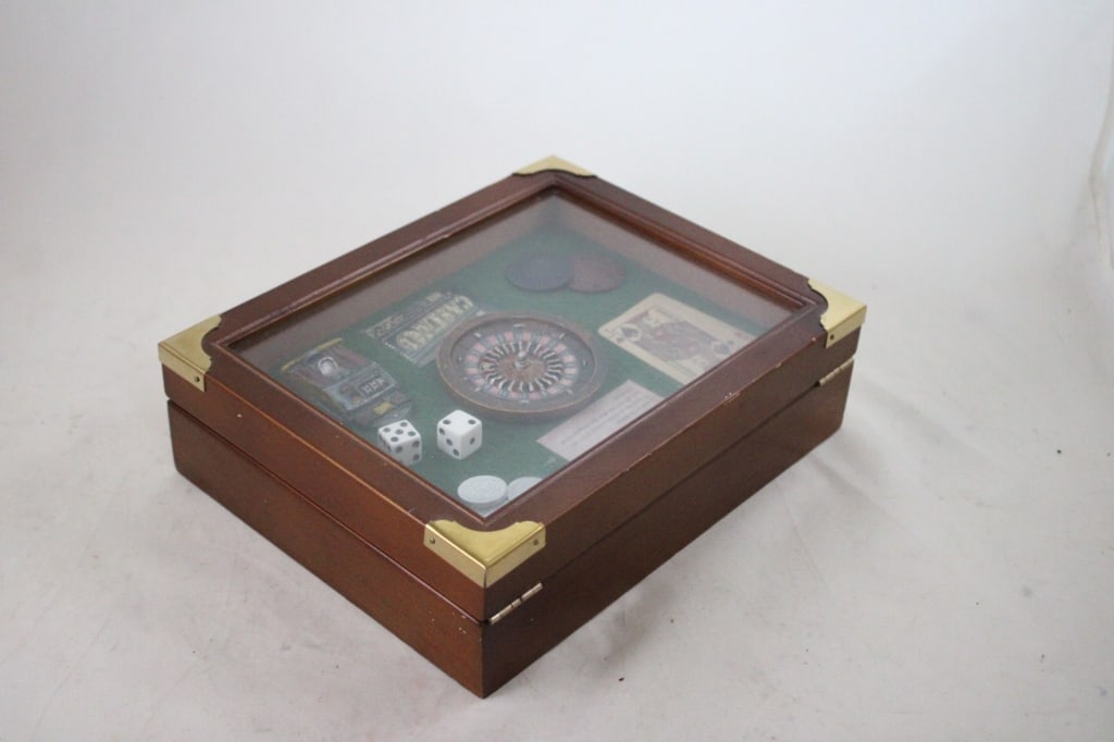 Gambling Theme Wood Shadow Box - 10