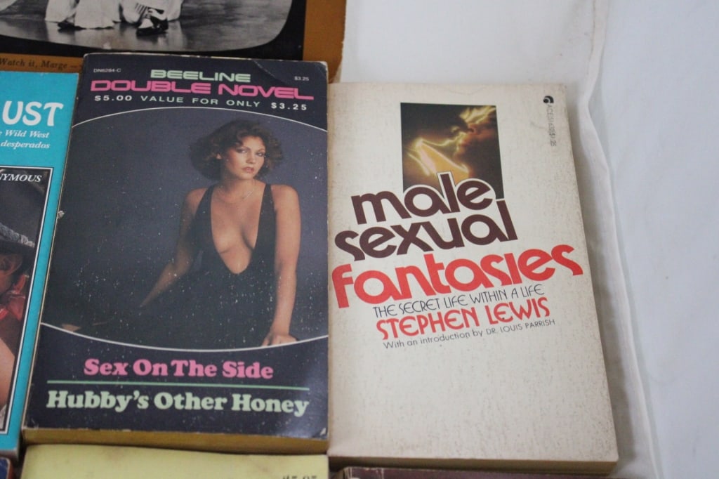 8 Adult Paperback Books & Adult Framed Print - 12
