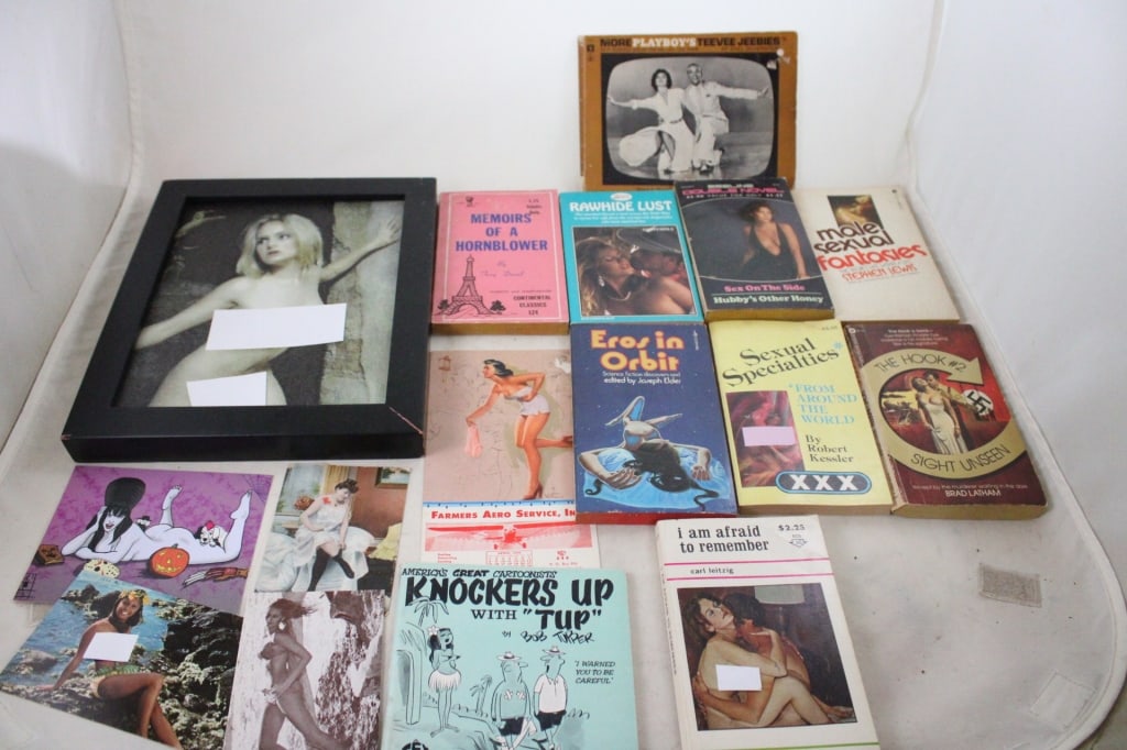 8 Adult Paperback Books & Adult Framed Print: 8 Adult Paperback Books & Adult Framed Print - Lot Size 12" x 10" x 4". 4 Lbs. All information and photos are intended to be as accurate as possible, but errors are possible. No item may be