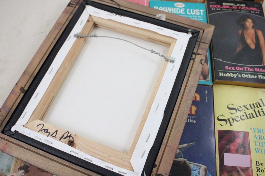 8 Adult Paperback Books & Adult Framed Print - 4