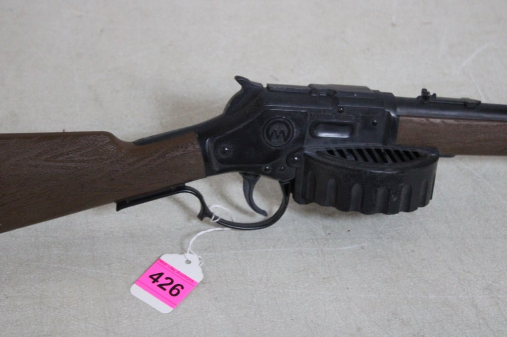 1965 Mattel Rapid Fire Circle M Logo Toy Rifle - 11