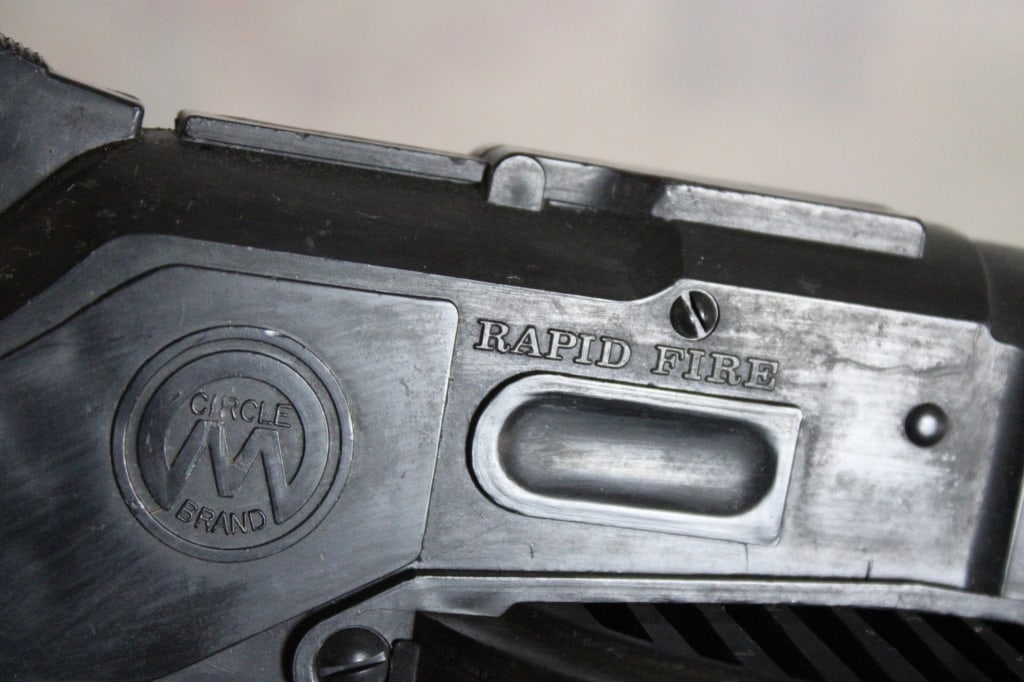 1965 Mattel Rapid Fire Circle M Logo Toy Rifle - 5