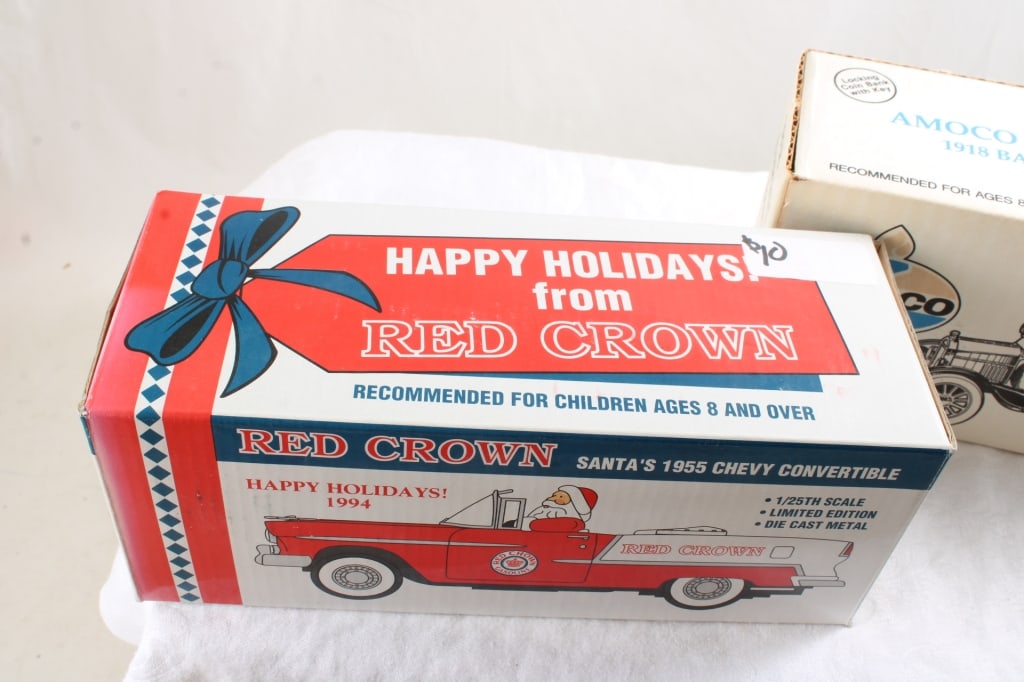 Ertl Amoco Diecast Barrel Bank, Red Crown Bank - 2