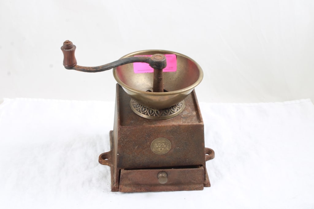 Antique Cast Iron Kenrick & Sons Coffee Grinder (1 of 8)