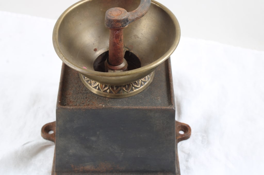 Antique Cast Iron Kenrick & Sons Coffee Grinder - 5