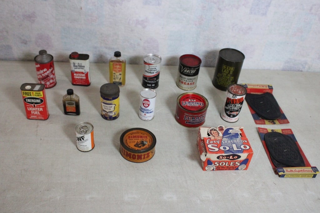 Advertising Motor Oil Cans & Shoe Soles (1 of 20)