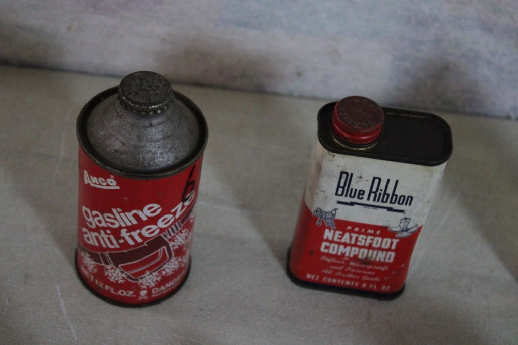 Advertising Motor Oil Cans & Shoe Soles - 2