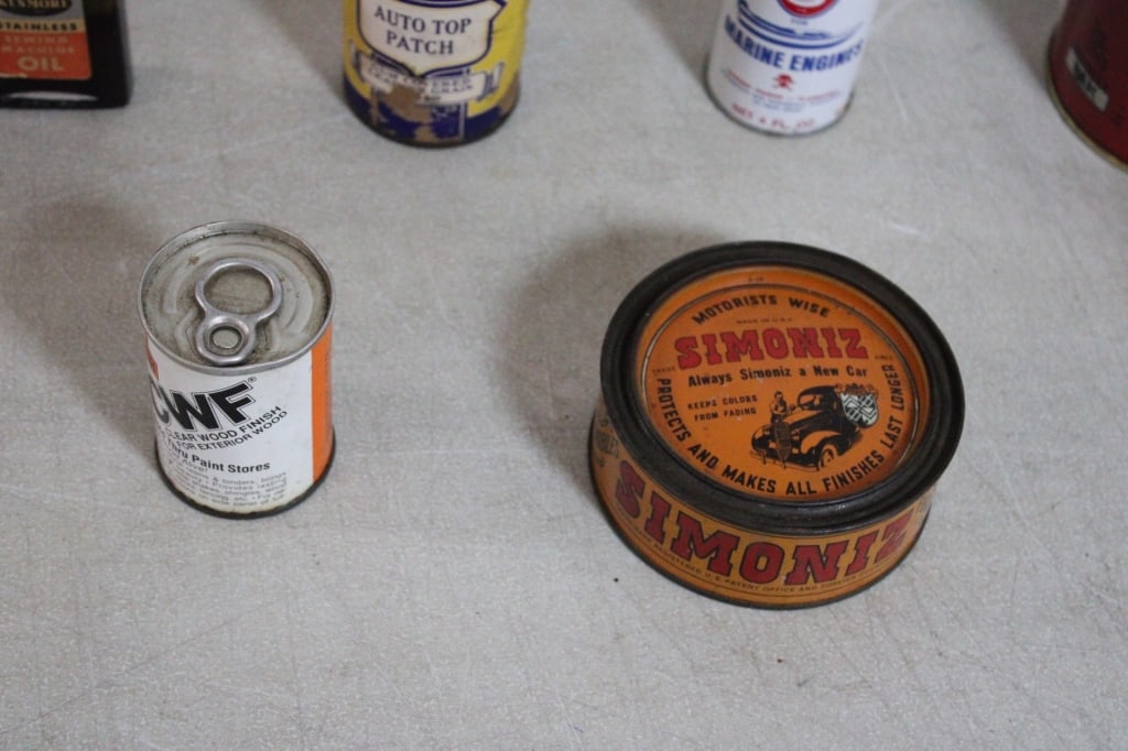 Advertising Motor Oil Cans & Shoe Soles - 8
