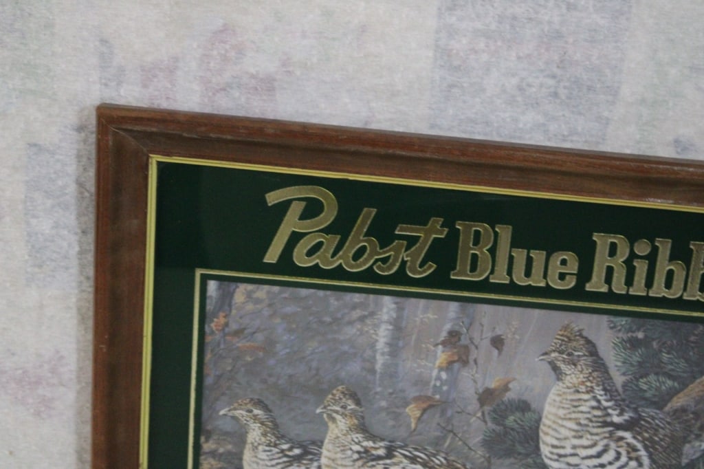 Pabst Blue Ribbon Beer Upland Game Birds Sign - 4