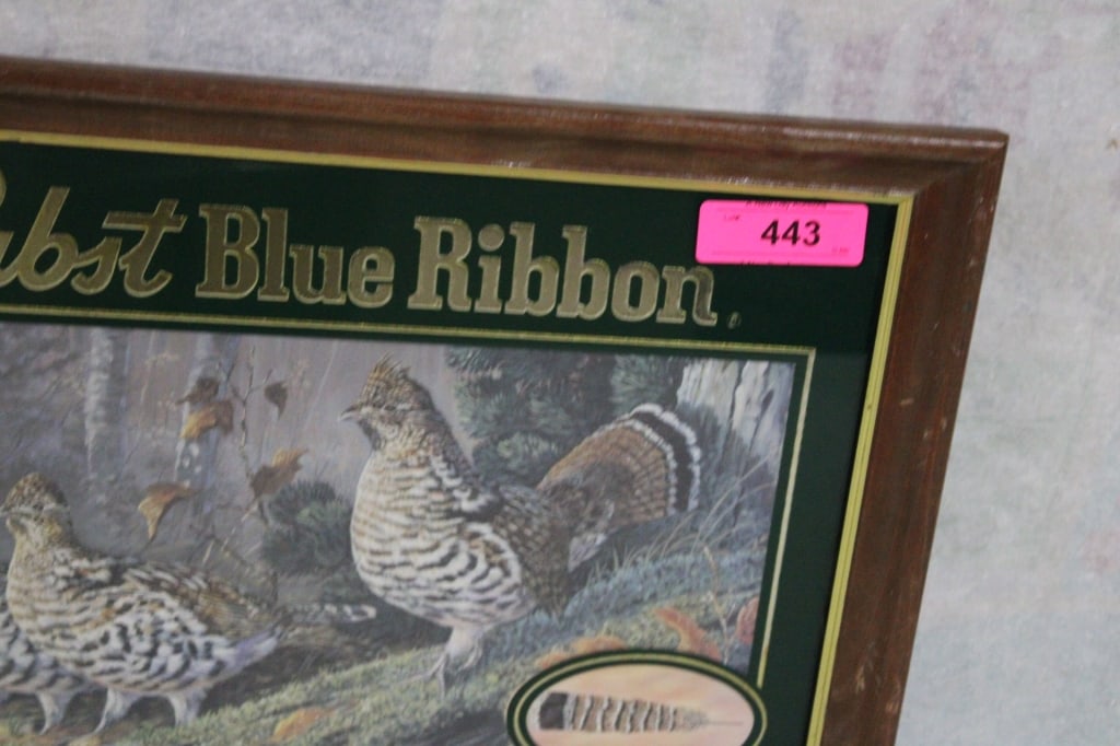 Pabst Blue Ribbon Beer Upland Game Birds Sign - 5