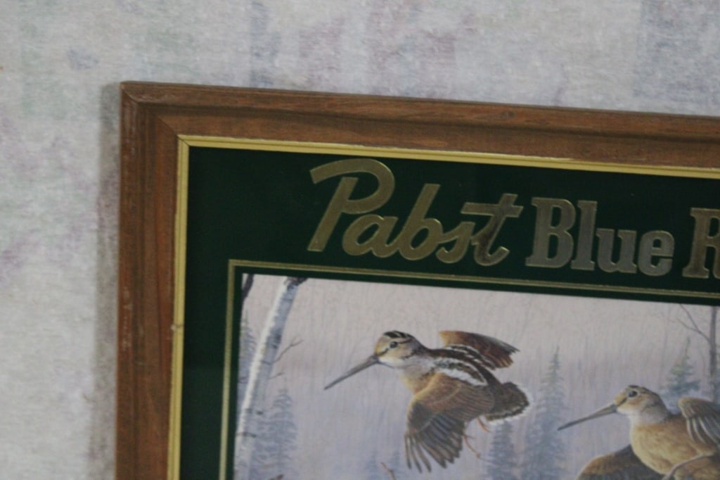 Pabst Blue Ribbon Beer Upland Game Birds Sign - 2