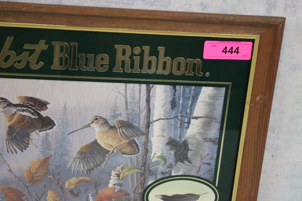 Pabst Blue Ribbon Beer Upland Game Birds Sign - 4