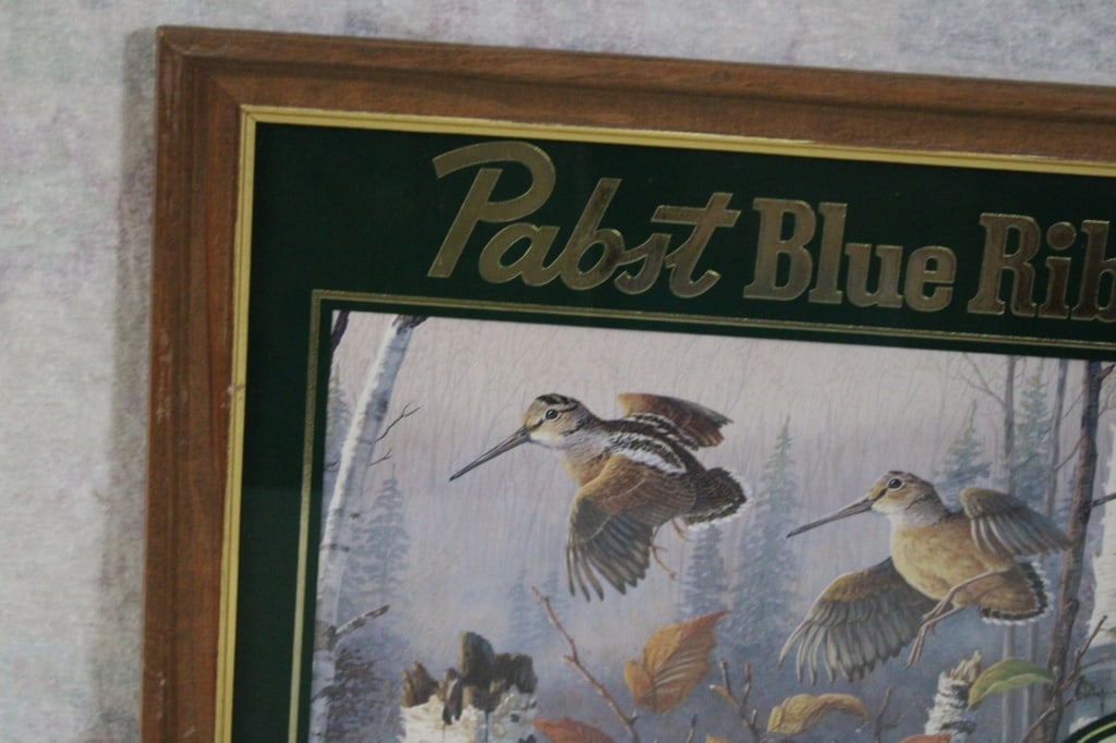 Pabst Blue Ribbon Beer Upland Game Birds Sign - 5