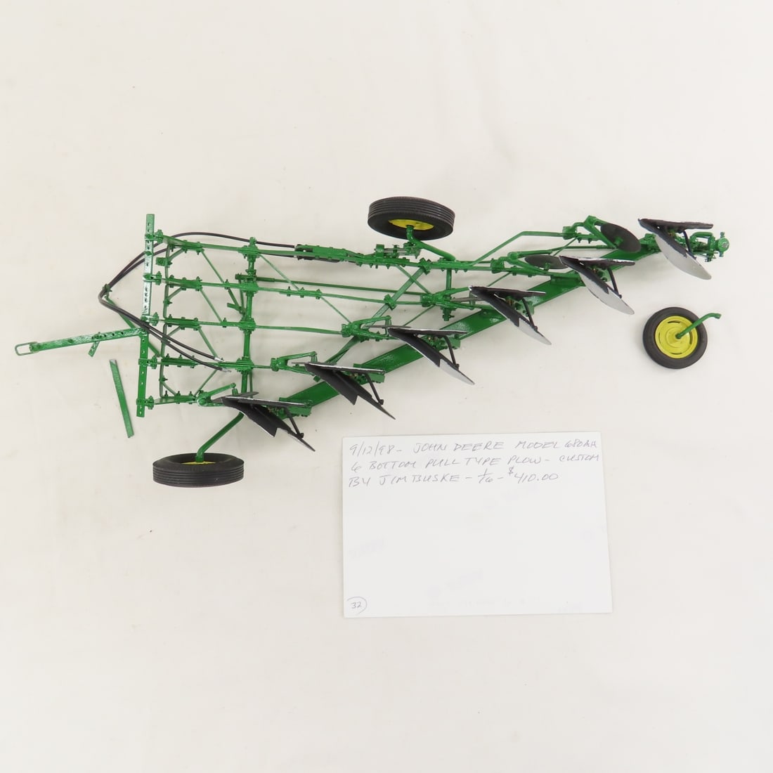 Scratch Built John Deere 680 6 Bottom Plow - 12