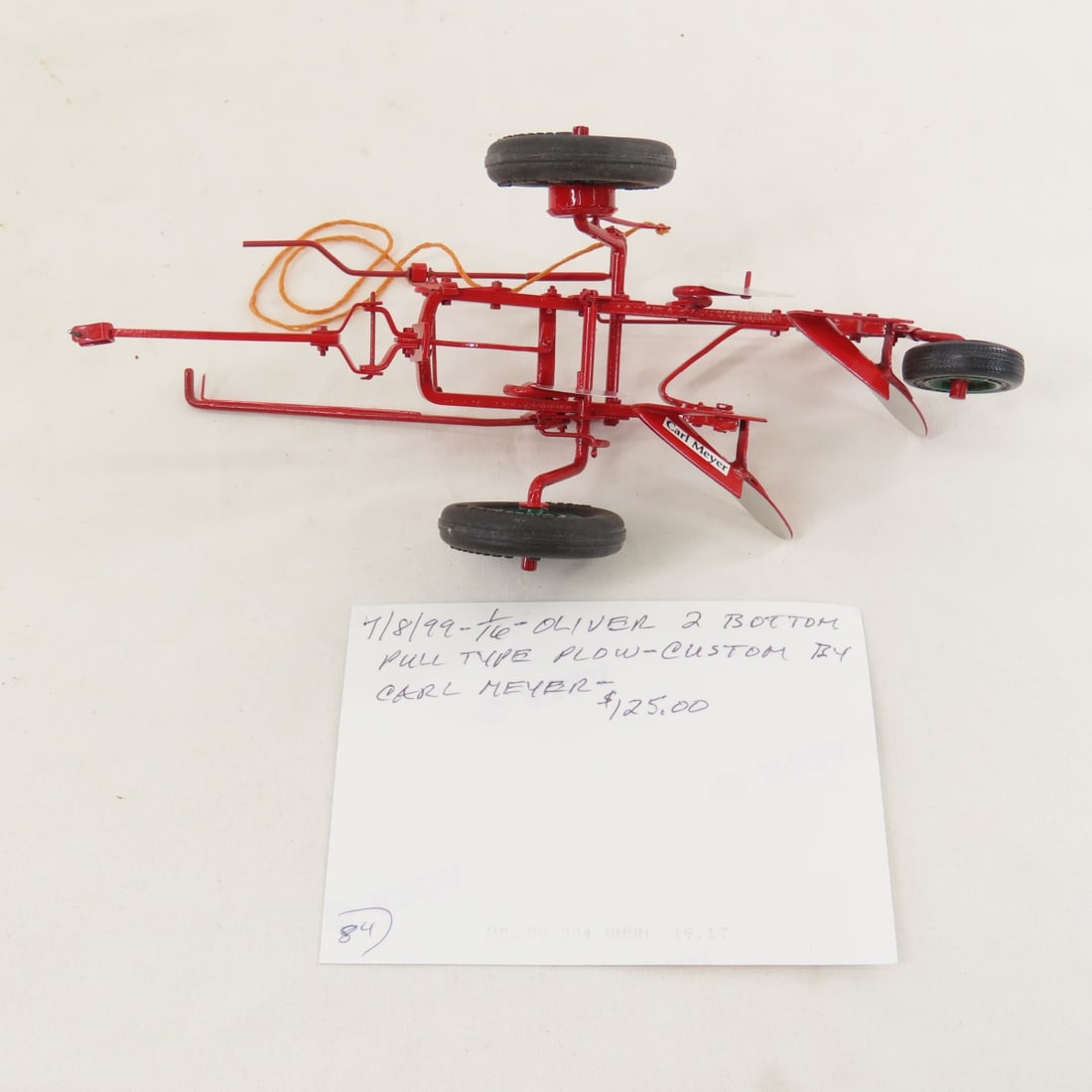 Scratch Built Oliver 2 Bottom Pull Type Plow - 10