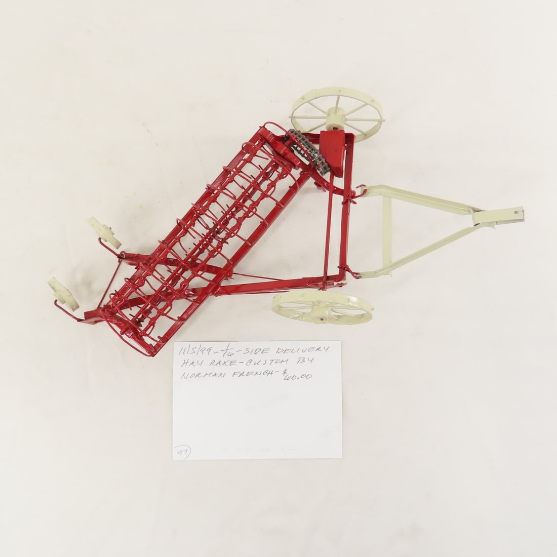 Scratch Built Side Delivery Hay Rake - 10