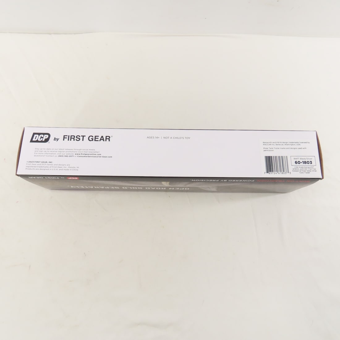 DCP First Gear 1:64 Scale Kenworth W900L Flattop - 10